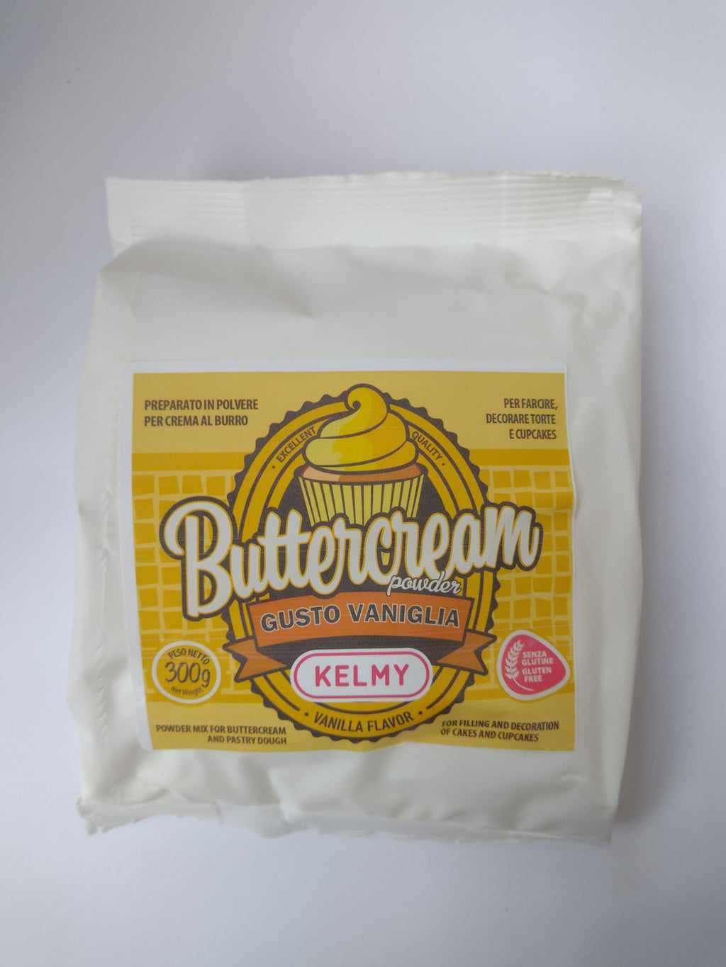 Buttercream Kelmy Vaniglia 300g - Crema Burro per Torte